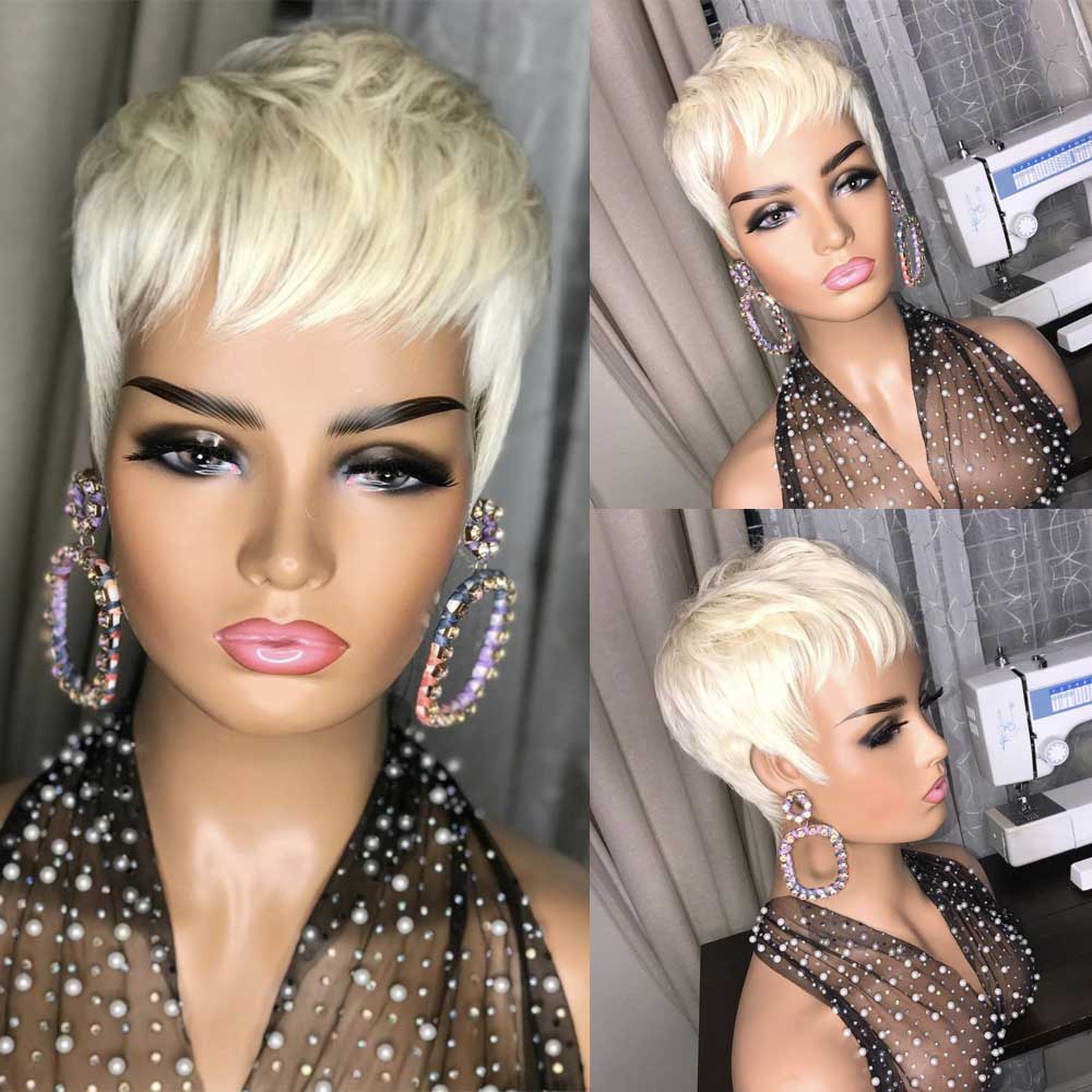 Golden Synthetic Fluffy Silk Wig
