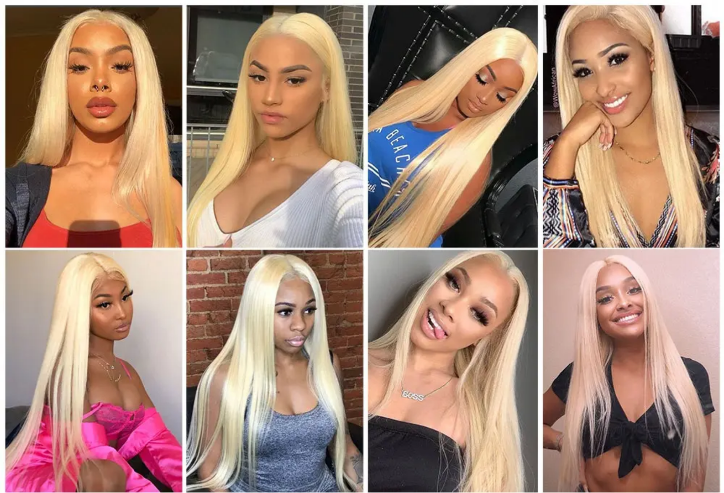 Front lace 13*4 blonde human hair wig