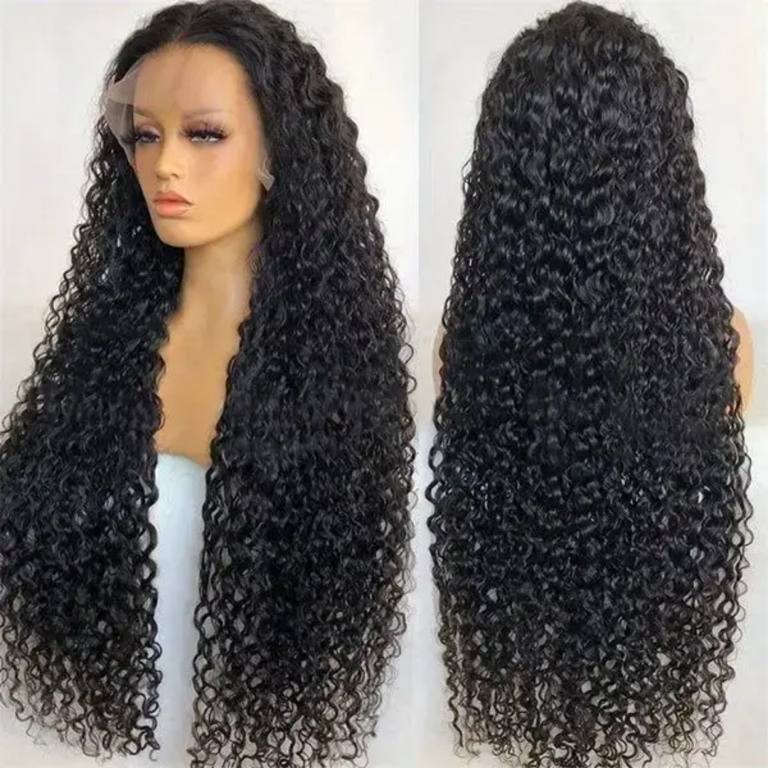 Deep waterwave HD transparent frontal wig 13*4