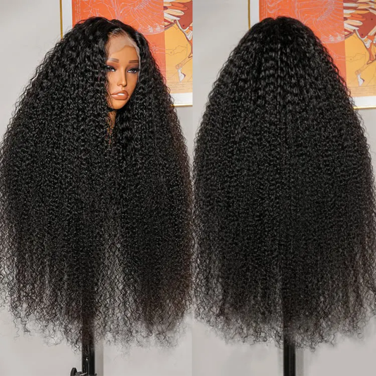 Pixie curly double drawn human Hair Wig