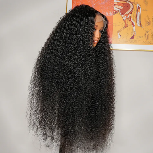 Pixie curly double drawn human Hair Wig