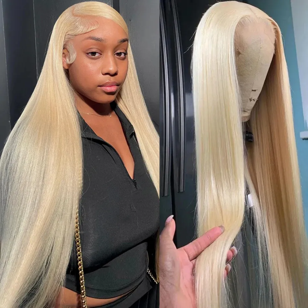 Front lace 13*4  blonde human hair wig