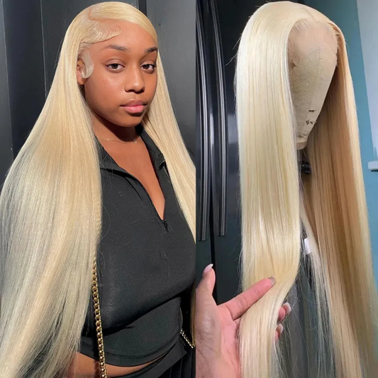 Front lace 13*4  blonde human hair wig