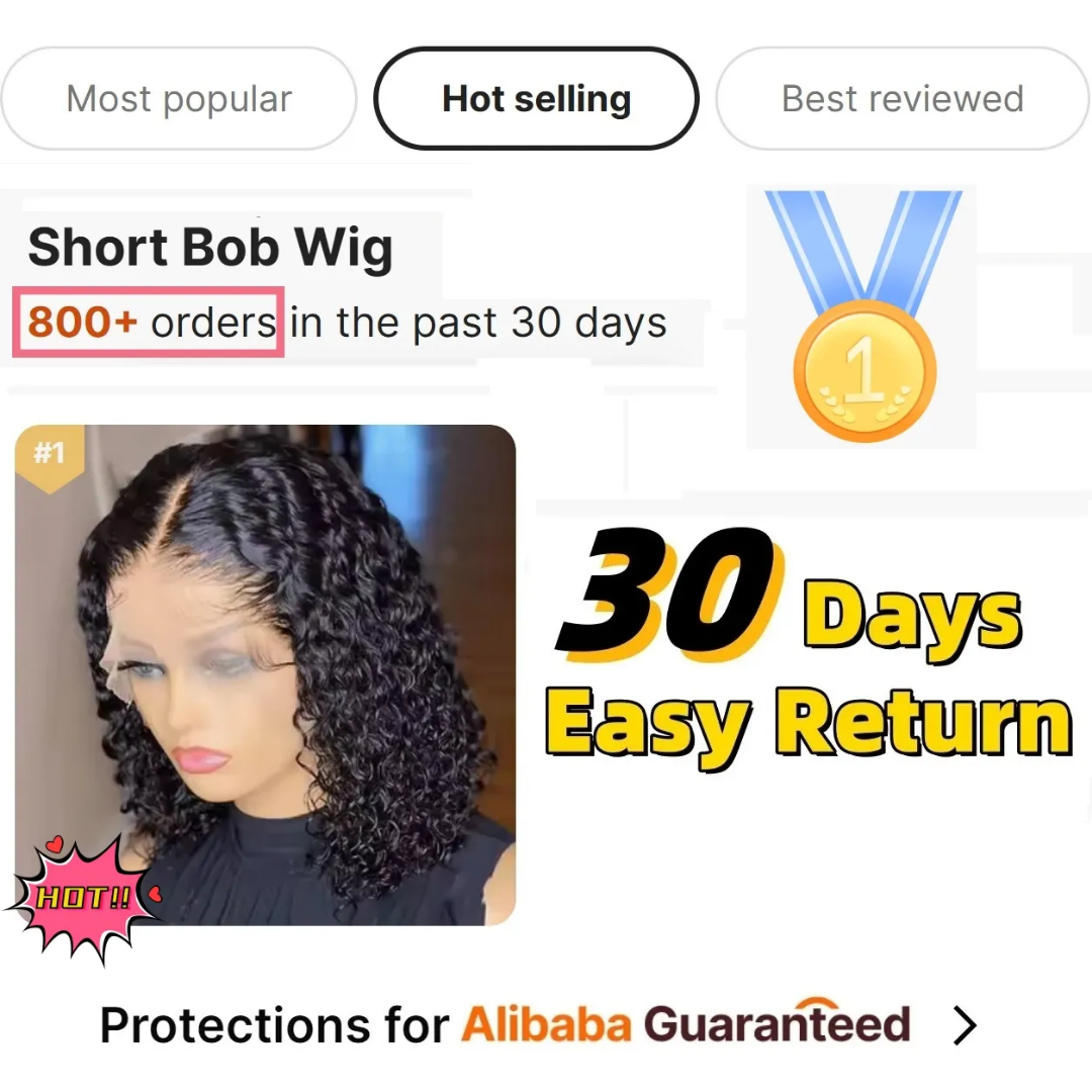 Short bob human hair gluless frontal hd lace