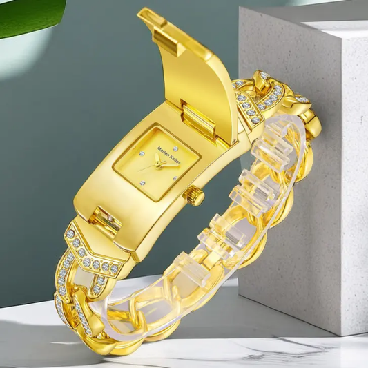 Luxury Diamond bracelet lady gold high quality watch